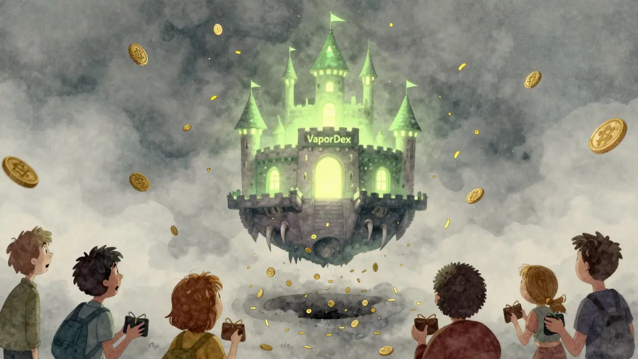 VaporDex Crypto Exchange Review: Zero Fees, No Regulation, and Big Risks