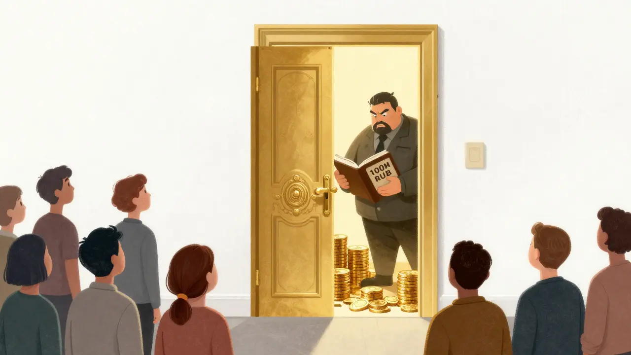 Exclusive golden door for wealthy investors only