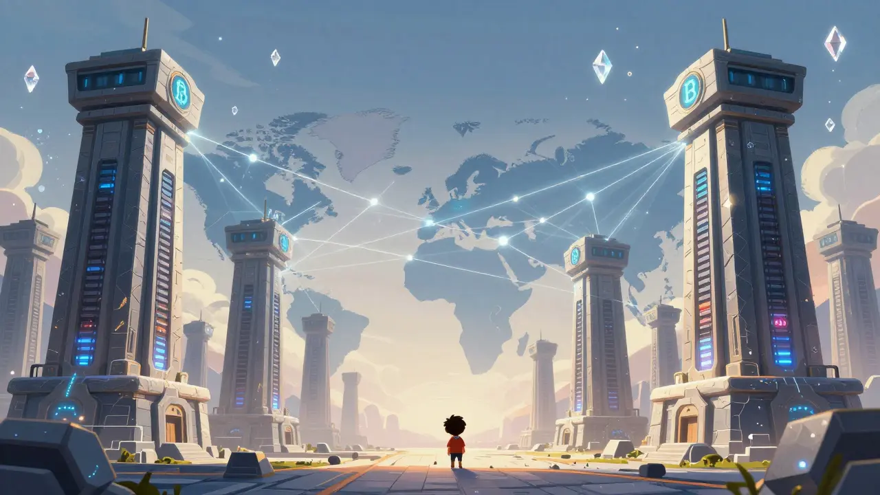 Massive ASIC mining guardians protecting the global blockchain network