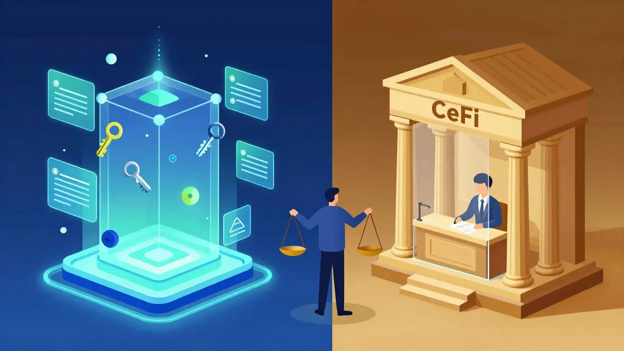 Comparison of decentralized and centralized lending models