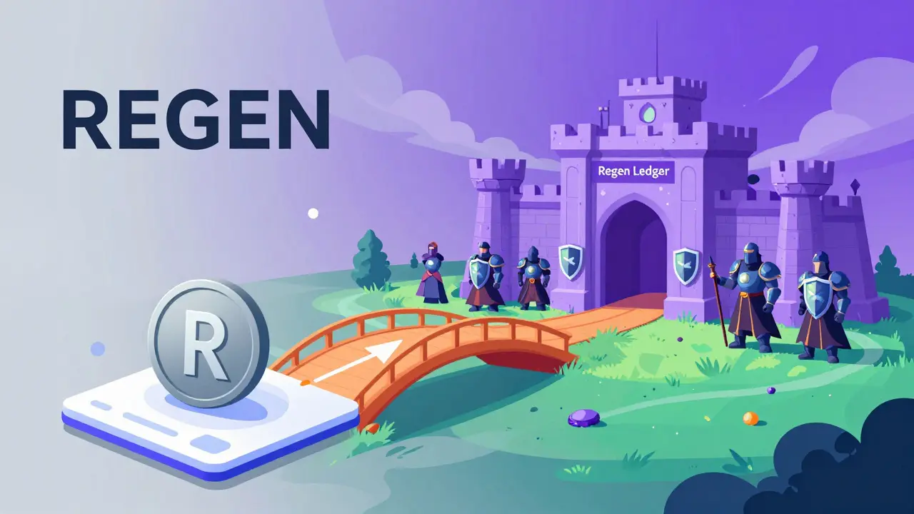 REGEN token bridging to secure Regen Ledger castle