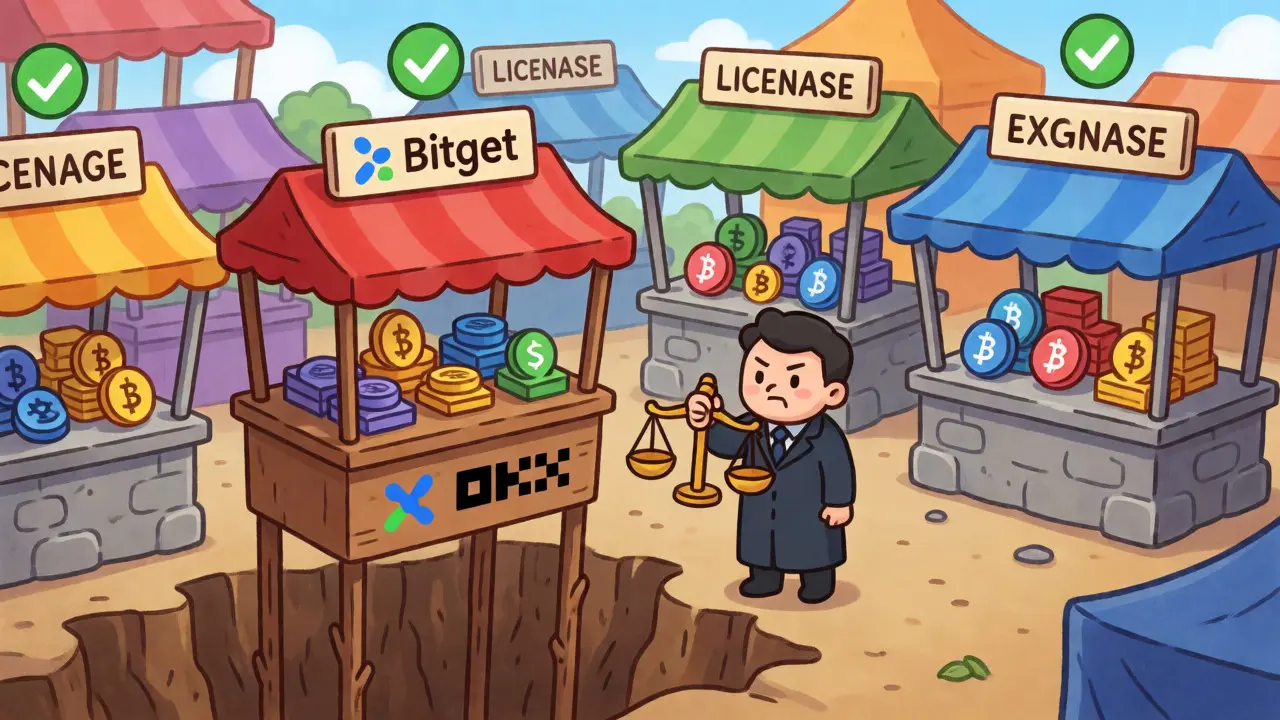 Crypto exchanges as market stalls inspected by regulator for stability