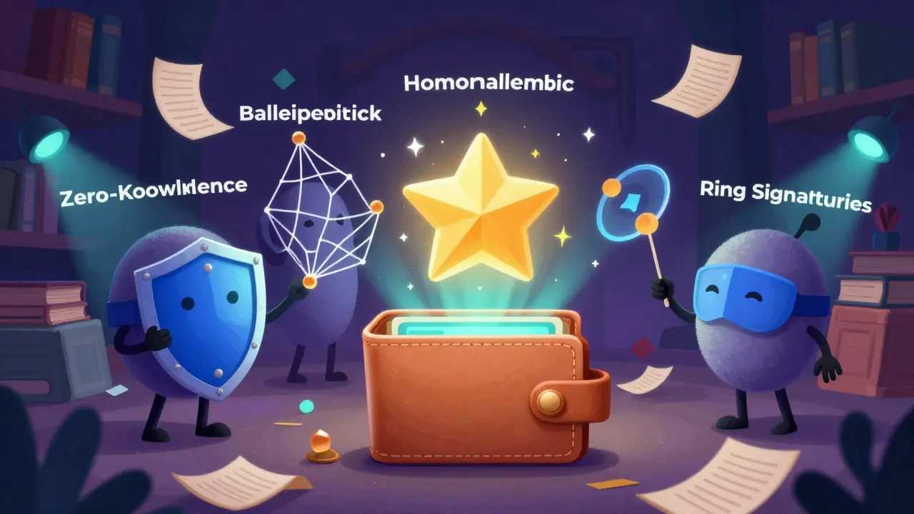 Magical guardians protecting a ballot token with encryption shields