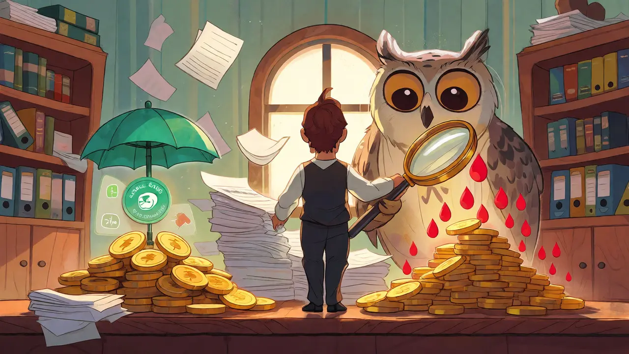 Illustration showing tax exemptions on small crypto gains vs high taxes